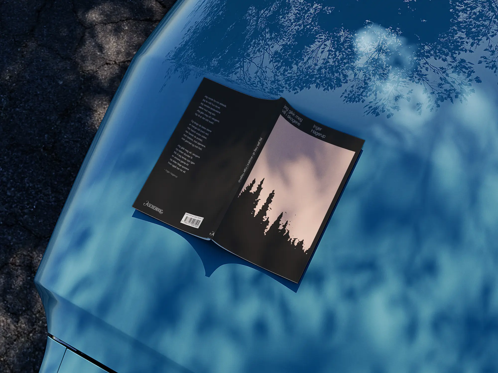 Mockup av poesibok omslag