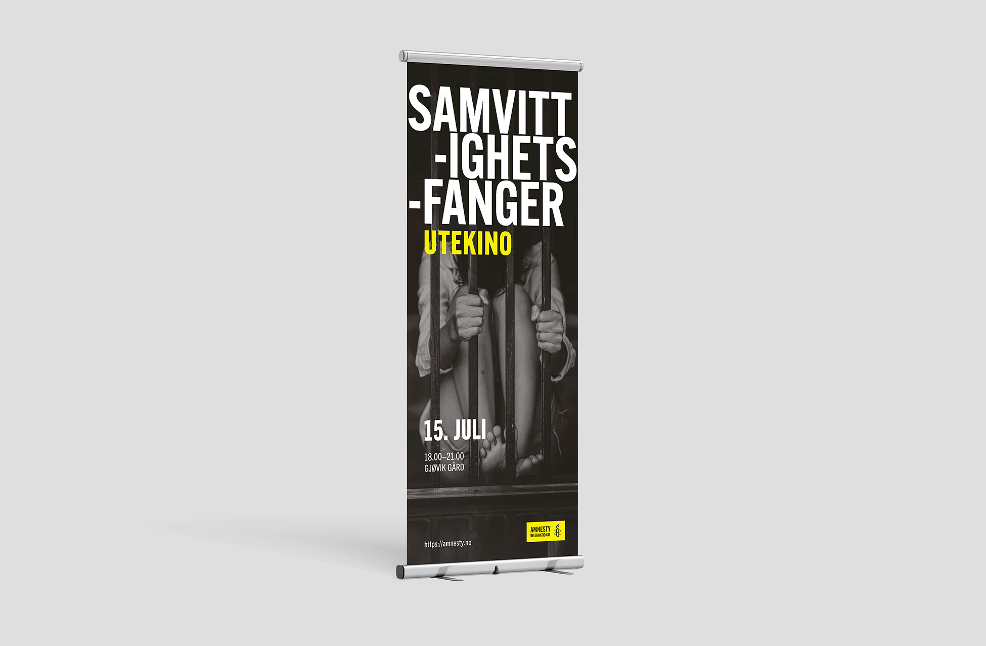 Roll-up banner for utekino-eventet