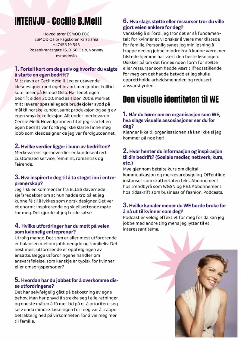 Intervju med designer Cecilie Melli
